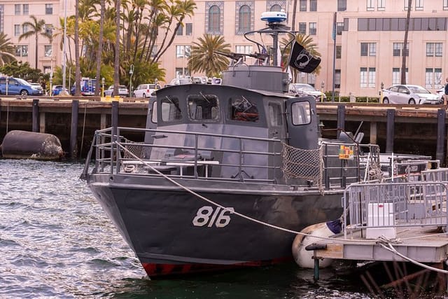 PCF 816 Swift Boat, listed on the National Register of Historic Places and California State Register of Historical Resources by the Department of Parks and Recreation Office of Historic Preservation.